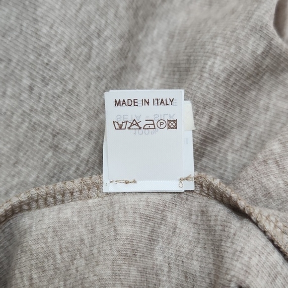 🔥FINAL💲⬇️Brunello Cucinelli Cotton/Silk Blend Grey/Tan Tank, Size M ~ EUC - Picture 11 of 14